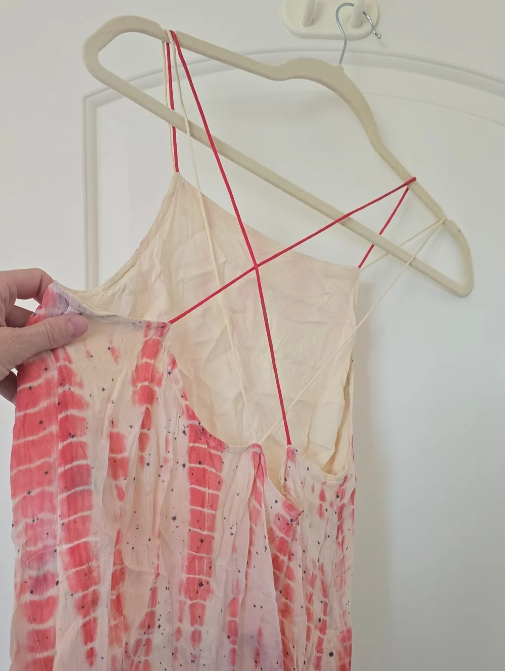 Free People Tie Dye High Slit Top